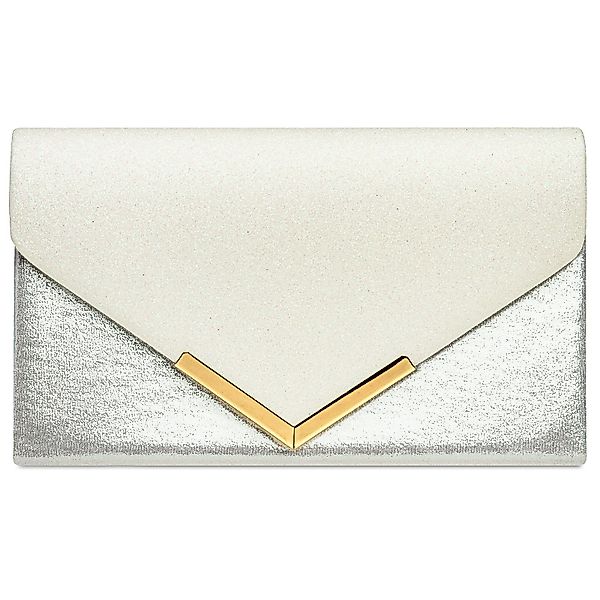 Caspar Clutch TA430 Damen XL Metallic günstig online kaufen