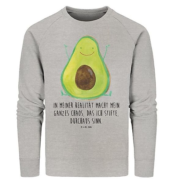 Mr. & Mrs. Panda Longpullover Avocado Glücklich Größe L - Heather Grey - Ge günstig online kaufen