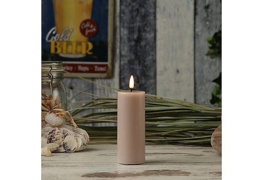 Deluxe Homeart LED-Kerze LED Kerze Mia Echtwachs 3D Flamme flackernd H: 12, günstig online kaufen