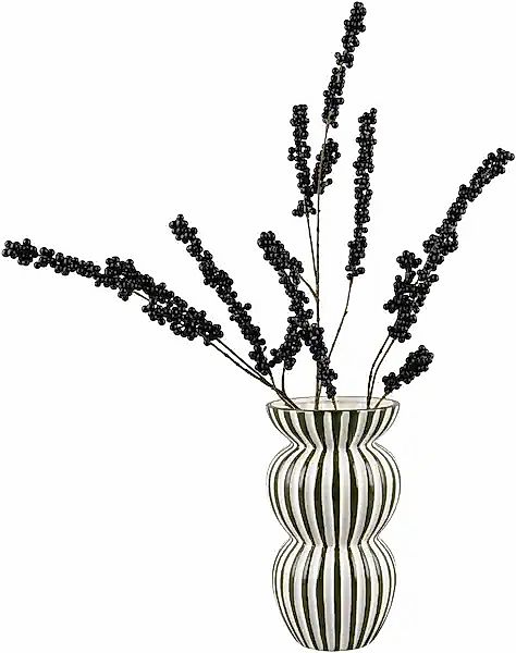 MIRRORS AND MORE Dekovase »SAVANNA« Dekovase mit Streifen günstig online kaufen