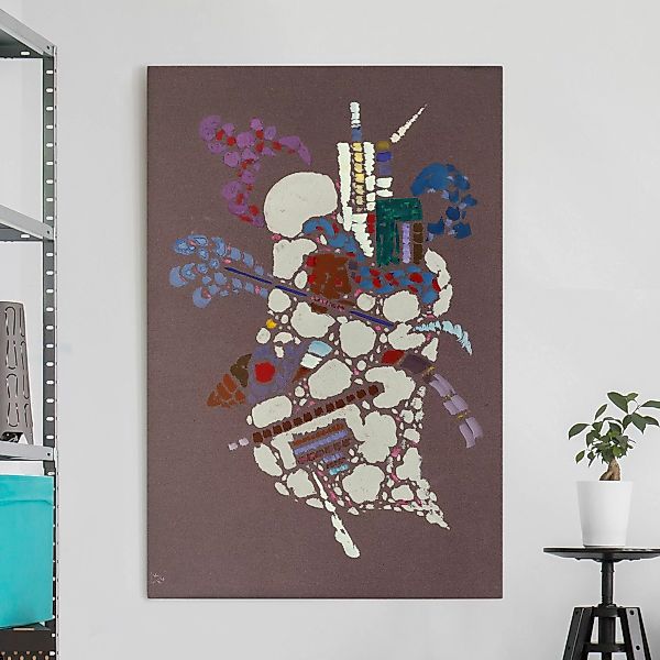 Leinwandbild Kunstdruck - Hochformat Wassily Kandinsky - Taches Grises günstig online kaufen