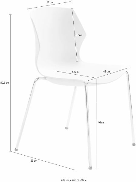 Mayer Sitzmöbel Stapelstuhl »Stapelstuhl myPRIMO« () stapelbar günstig online kaufen