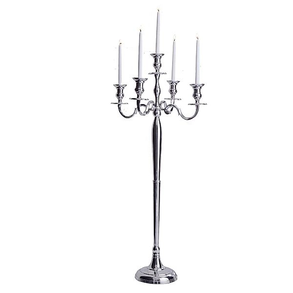 riess-ambiente Kerzenständer MODERN BAROCK 120cm silber, günstig online kaufen