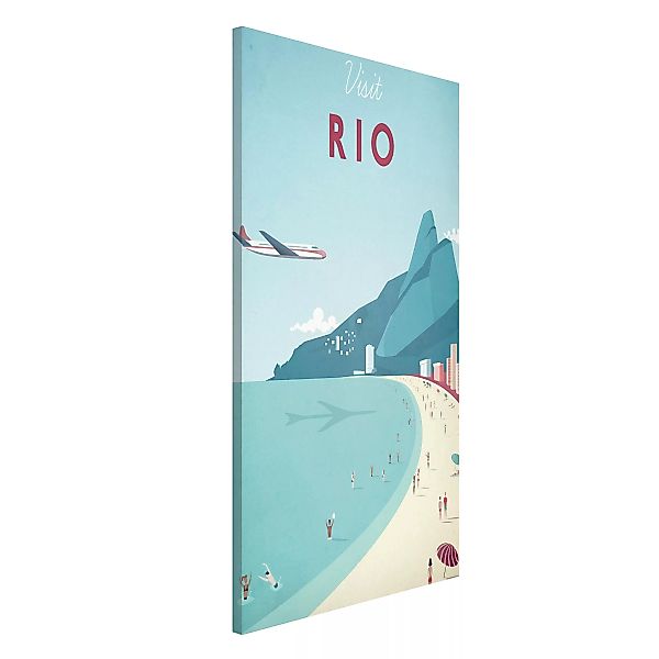 Magnettafel Strand - Hochformat 3:4 Reiseposter - Rio de Janeiro günstig online kaufen