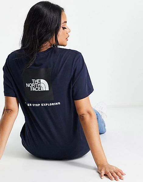 The North Face – Red Box – T-Shirt in Marine-Marineblau günstig online kaufen