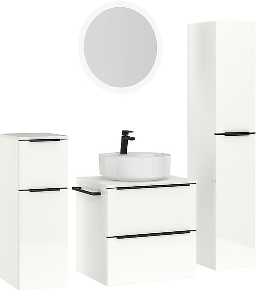 nobilia® Badmöbel-Set »Alvene« vormontiert, mit Soft-Close, 4 Stk. tlg. Hoc günstig online kaufen