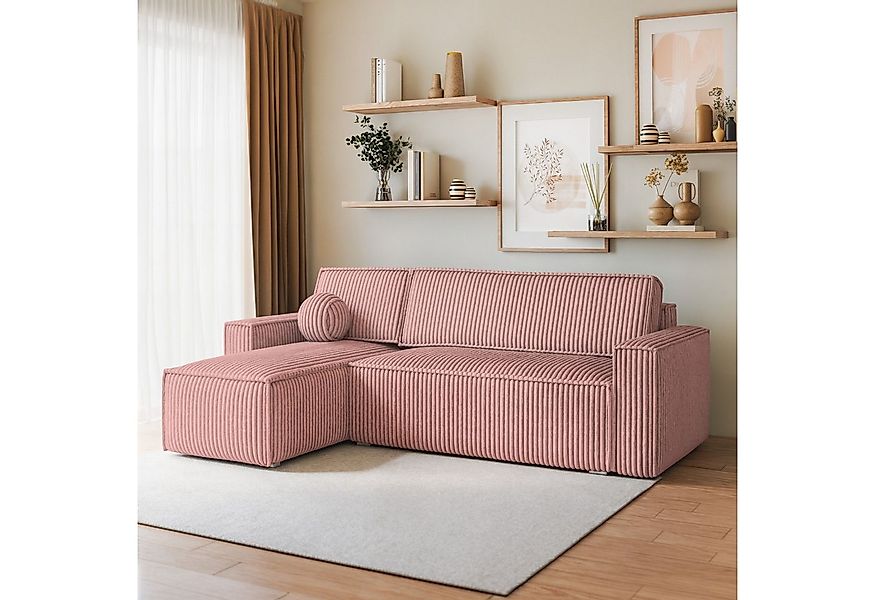 Masseno Ecksofa RAVELO mit Schlaffunktion L-Form, Sofa mit Bettkasten günstig online kaufen
