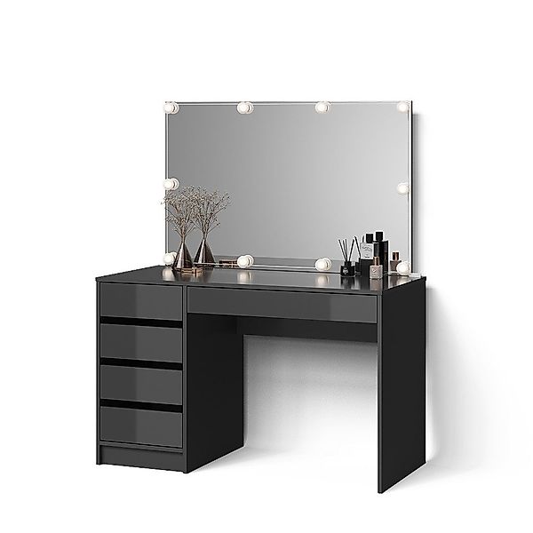 Livinity® Schminktisch Imola, Anthrazit, 120 cm günstig online kaufen