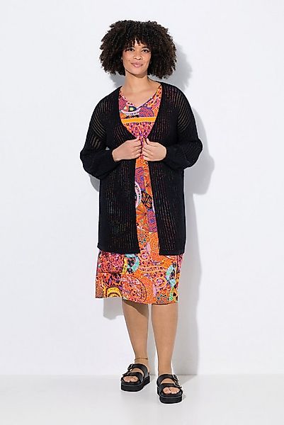 Angel of Style Strickjacke Strickjacke Boxy Passform Lochstrick mit Glitzer günstig online kaufen