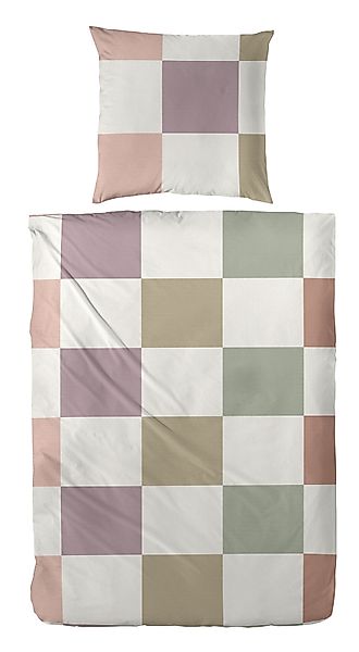 Primera Bettwäsche "Feinbiber-Bettwäsche Vierkante" 2 Stk. tlg. mit klassis günstig online kaufen