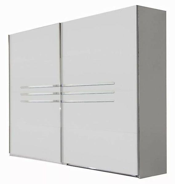 freiraum Schwebetürenschrank Anna in WEISS - 225x208x65cm (BxHxT) günstig online kaufen