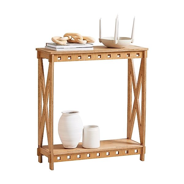 SoBuy Konsolentisch mit Zapfenverbindungen Flurtisch Sideboard HFSB01-N günstig online kaufen