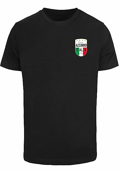 MisterTee T-Shirt "MisterTee Azurro Italia Crest Tee" 1 Stk. günstig online kaufen