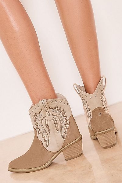 LIPSY Lipsy Cowboystiefeletten aus Kunstveloursleder Stiefelette (1-tlg) günstig online kaufen