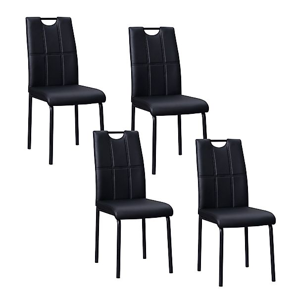 HTI-Living Esszimmerstuhl Stuhl Denton PU Schwarz günstig online kaufen