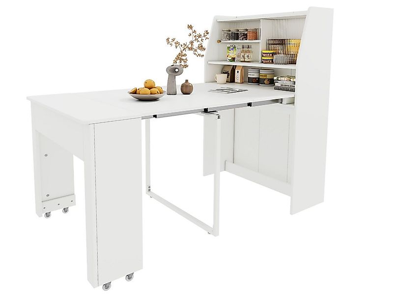 SeedWave Esstisch Ausziehbarer Tisch mit Stauraum, Kaffeetisch für 3 Person günstig online kaufen