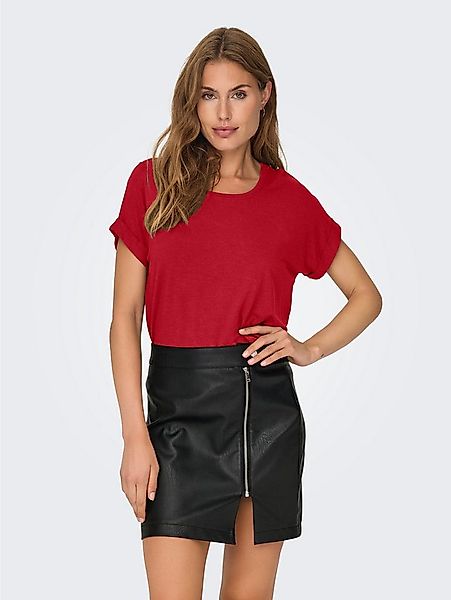 ONLY T-Shirt ONLMOSTER – Kurzarmshirt mit Aufschlag und klassischem Look Vi günstig online kaufen