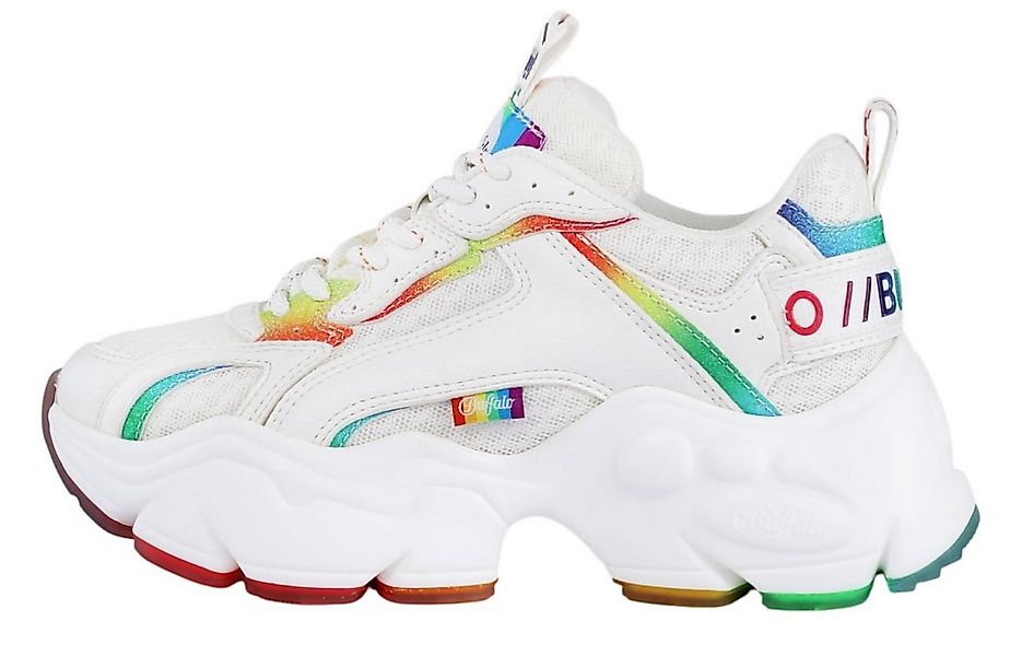 Buffalo 1636671 Binary Shadow White/Rainbow Sneaker günstig online kaufen