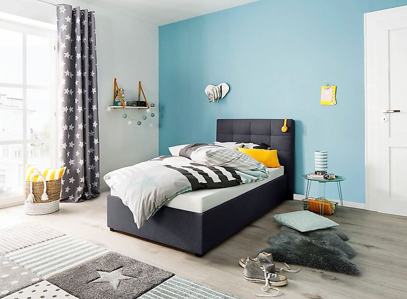 Home affaire Polsterbett "Endres" mit Bettkasten, wahlweise ohne Matratze/L günstig online kaufen