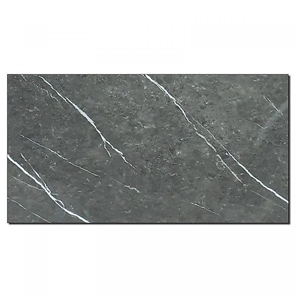 Aluverbund24 PVC Wandpaneele Duschrückwand Küchenrückwand Wandfliesen Nero günstig online kaufen