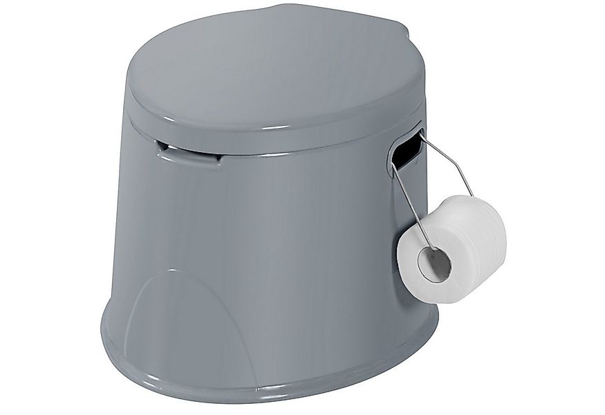 KOMFOTTEU Campingtoilette, mit Toilettenpapierhalter, Deckel & abnehmbare E günstig online kaufen