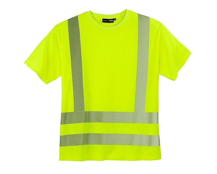 marc & mark Rundhalsshirt Marc & Mark Warnschutz T-Shirt Übergröße neongelb günstig online kaufen