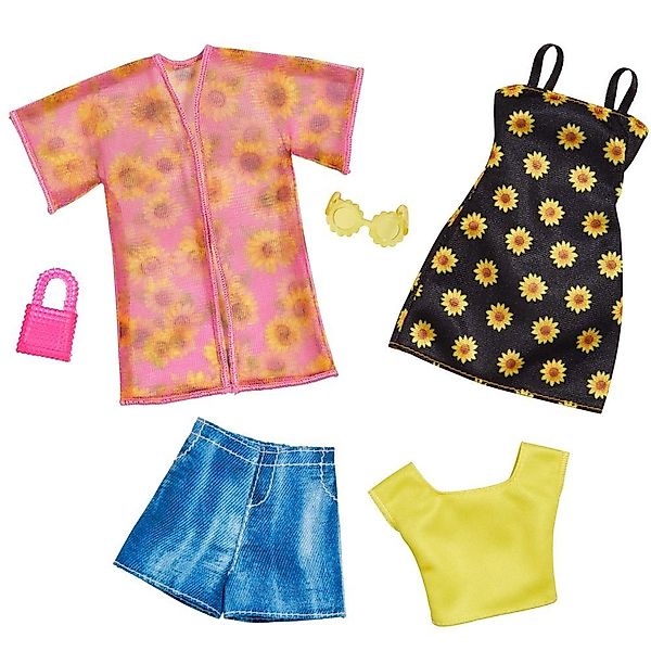 Barbie Puppenkleidung Sunflower 2 Garderoben Set günstig online kaufen