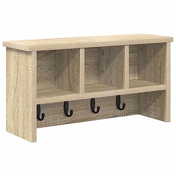 vidaXL Regal Wandmontierter Kleiderständer Sonoma-Eiche 50 günstig online kaufen