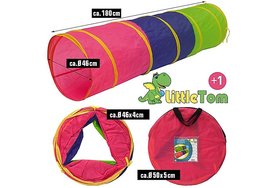LittleTom Spieltunnel für Kinder - Pop Up Kindertunnel - Bällebad Tunnel In günstig online kaufen