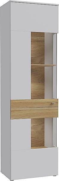 FORTE Vitrine "Como", Vitrine, Glastüre, LED Beleuchtung, Soft Close Linksa günstig online kaufen