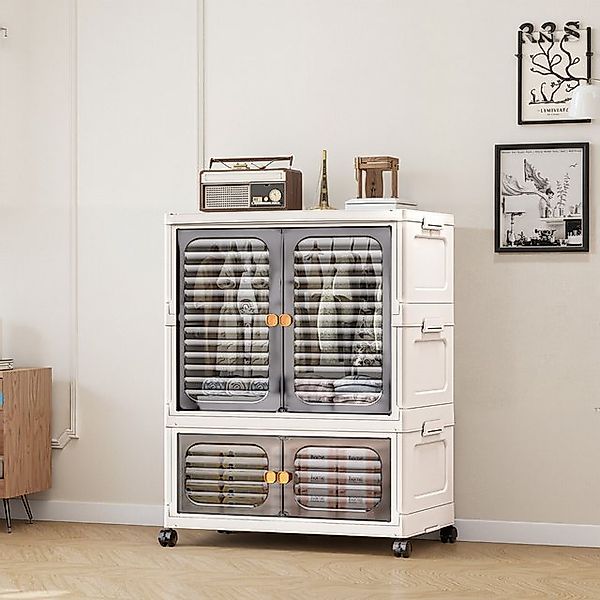 GarveeMore Mehrzweckschrank Kunststoff Mehrschichtig Kleiderschrank Haushal günstig online kaufen