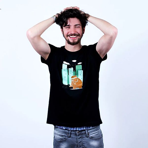 Go Green Mammoth - Printshirt Männer Aus Biobaumwolle günstig online kaufen