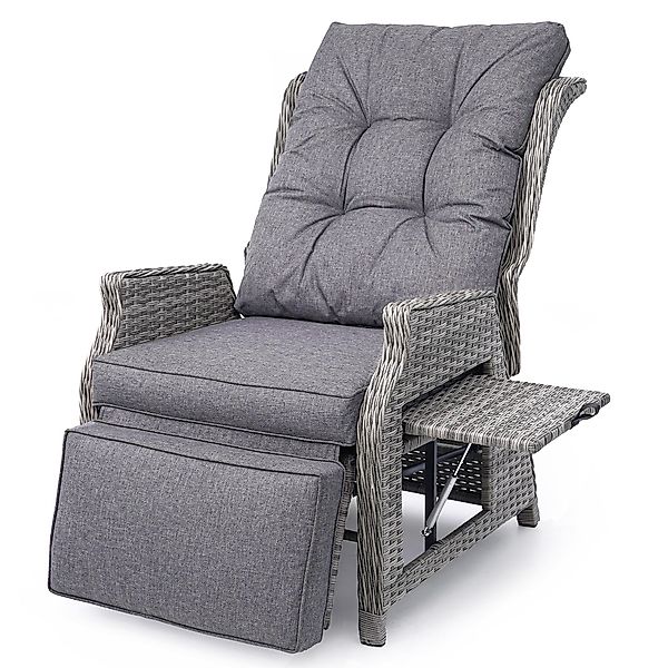 HOMECALL Rattanstuhl Gartensessel Outdoor Verstellbar Liegestuhl günstig online kaufen