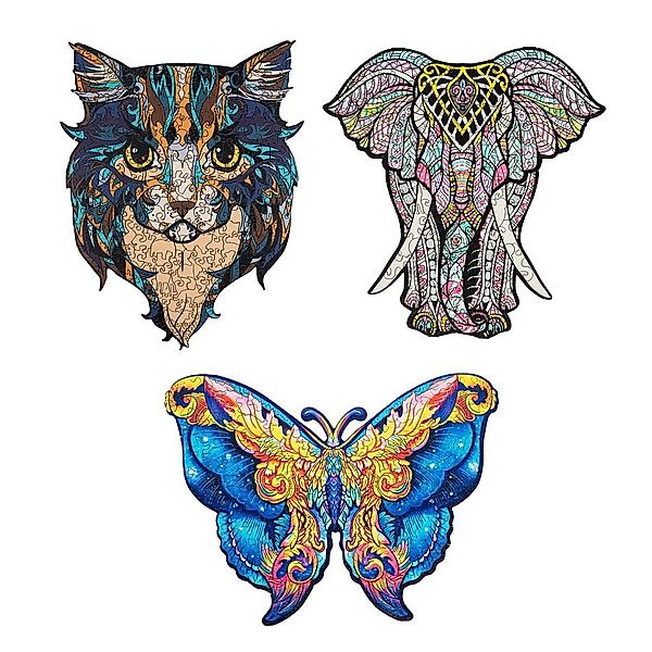 Haushalt International Puzzle Holzpuzzle Tiermotiv Puzzleteile günstig online kaufen