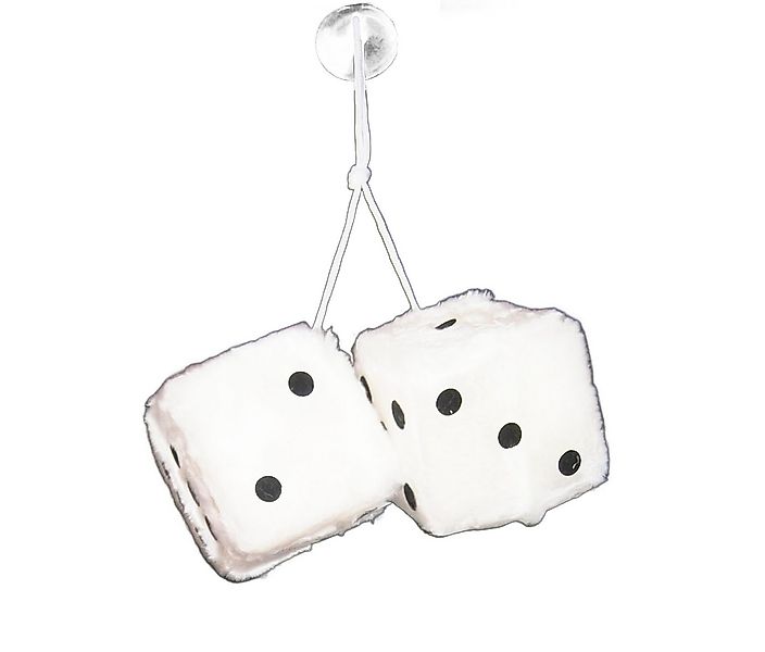 All Ride Plüschanhänger Deko WÜRFEL 8cm Plüschwürfel mit Saugnapf Autowürfe günstig online kaufen