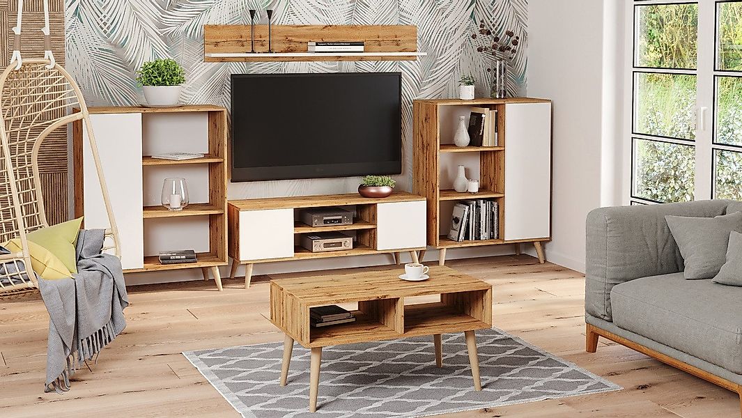 Raumhirsch Furniture Lowboard Focus, Stehendes Fernsehregal für das Wohnzim günstig online kaufen