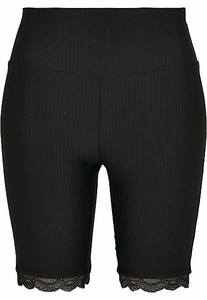 URBAN CLASSICS Stoffhose "Urban Classics Damen Ladies High Waist Rib Lace H günstig online kaufen