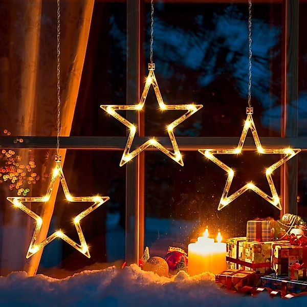 Elegear LED-Lichterkette Weihnachtsdeko Fenster Stern, beleuchtete günstig online kaufen