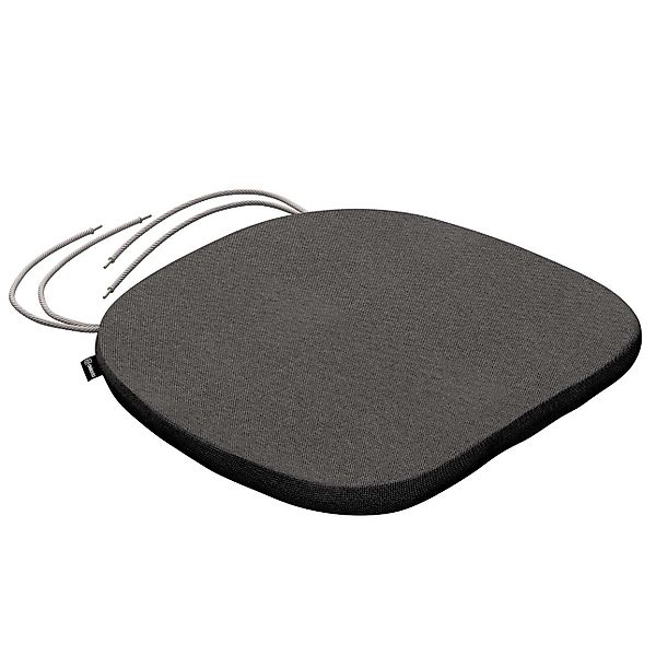 Stuhlkissen Marcus mit Bindeschnur, dunkelgrau, 40 x 37 x 2,5 cm, Etna (705 günstig online kaufen