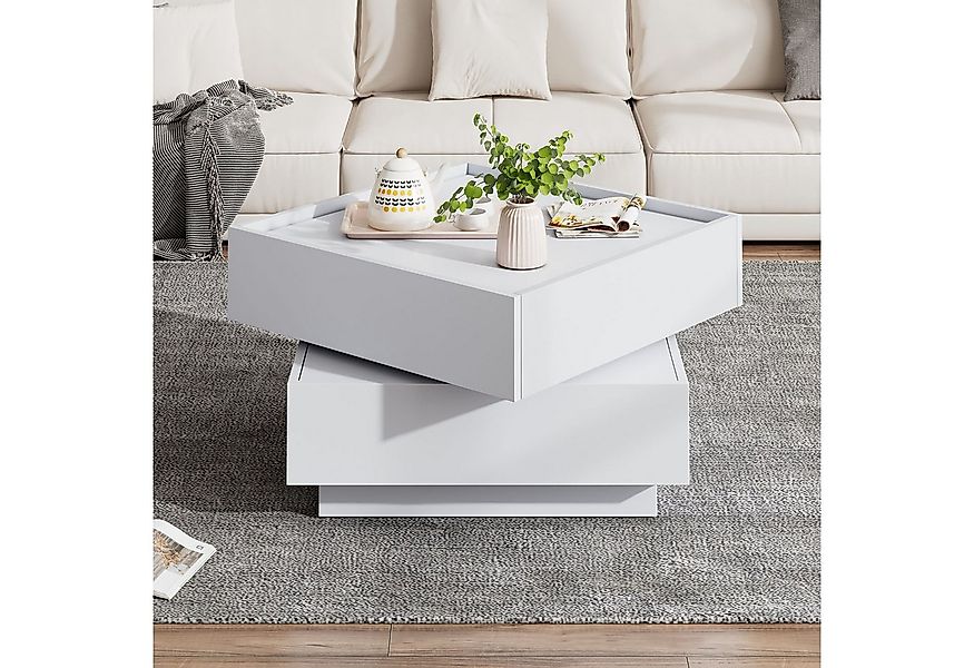 STILVORA Couchtisch Wohnzimmertsich mit drehbare Tischplatte,Sofatisch mit günstig online kaufen