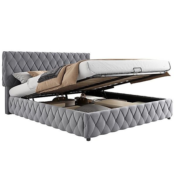 Gotagee Polsterbett Doppelbett 160x200cm Stauraumbett Funktionsbett Gästebe günstig online kaufen