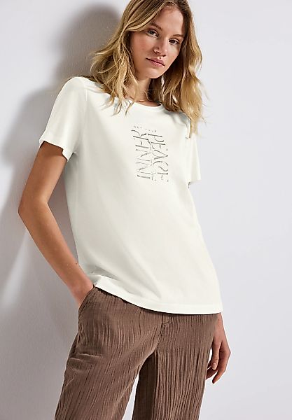 STREET ONE Shirttop mit Wording Print günstig online kaufen