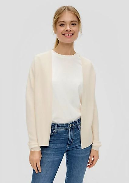 s.Oliver Strickjacke Feinstrickjacke aus Viskosemix günstig online kaufen