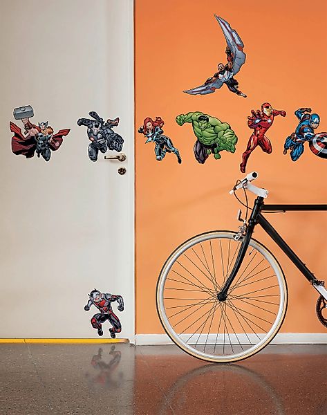 Komar Wandtattoo "Avengers Action - Größe 100 x 70 cm", (8 St.), selbstkleb günstig online kaufen