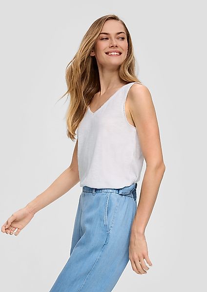 s.Oliver T-Shirt Ärmelloses Top mit V-Ausschnitt günstig online kaufen