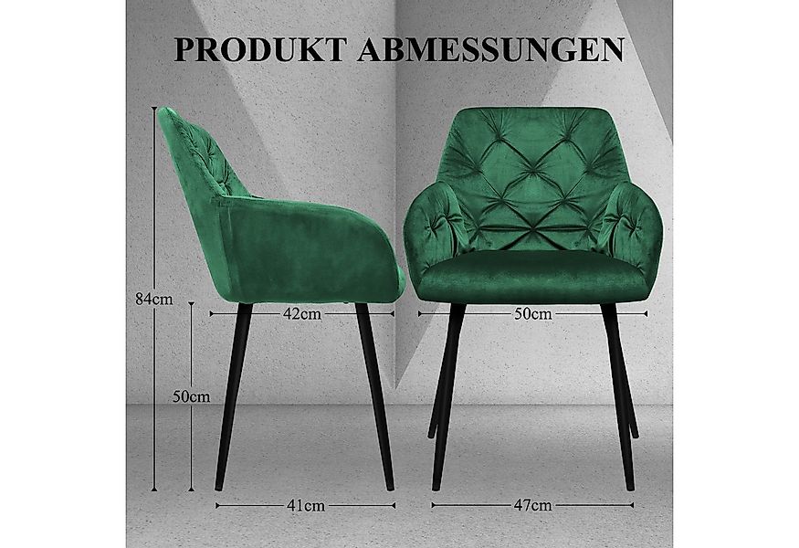 HOMELUX Polsterstuhl Esszimmer Stühle 4er Set, Esszimmerstuhl Küchenstuhl m günstig online kaufen