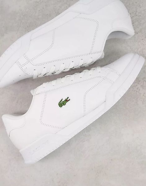Lacoste – Twin Serve – Sneaker in Triple-Weiß günstig online kaufen