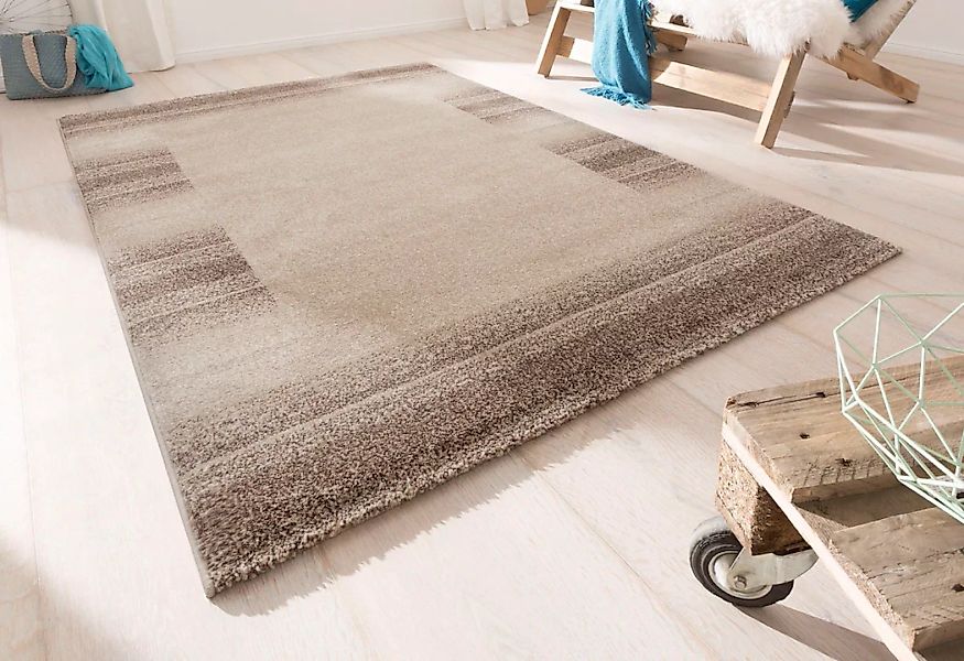 my home Teppich »Oriol«, rechteckig, mit Bordüre, flacher Teppich, Kurzflor günstig online kaufen