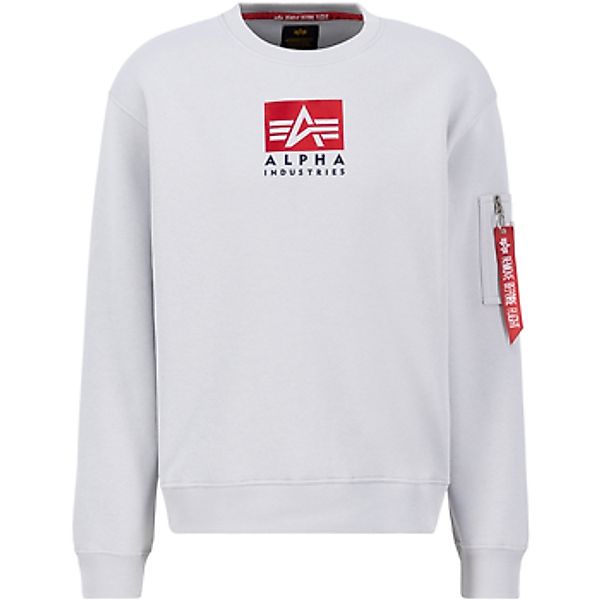 Alpha  Sweatshirt Satin Logo Sweater - pastel grey günstig online kaufen
