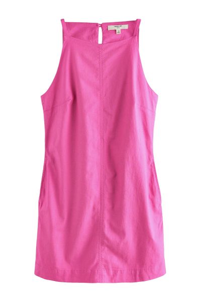 Next Minikleid Ärmelloses Mini-Stretchkleid aus Leinengemisch günstig online kaufen